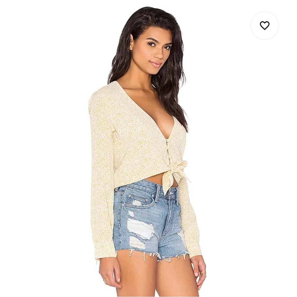 NWT FLYNN SKYE Riley Crop Top in Sunny Delight 🌼🌼